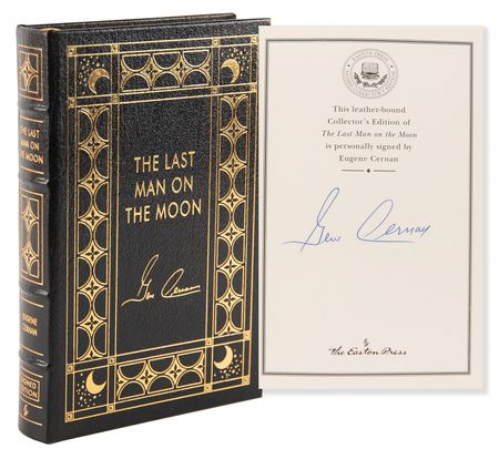 Lot #8414 Gene Cernan Signed Book - The Last Man on the Moon - Image 1