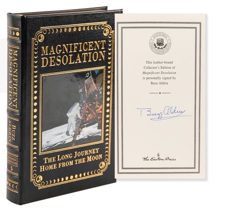 Lot #8219 Buzz Aldrin Signed Book - Magnificent Desolation - Image 1