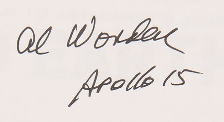 Lot #8365 Al Worden Signed Book and Insert - Falling to Earth - Image 2
