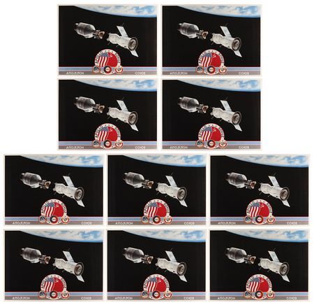 Lot #8531 Apollo-Soyuz (10) Signed Prints - 'Apollo/Soyuz' - Each 35? x 25? - Image 1