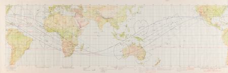 Lot #8404 Apollo 17 (3) Charts: Flight Chart, Earth Orbit Chart, and Lunar Map - Image 3