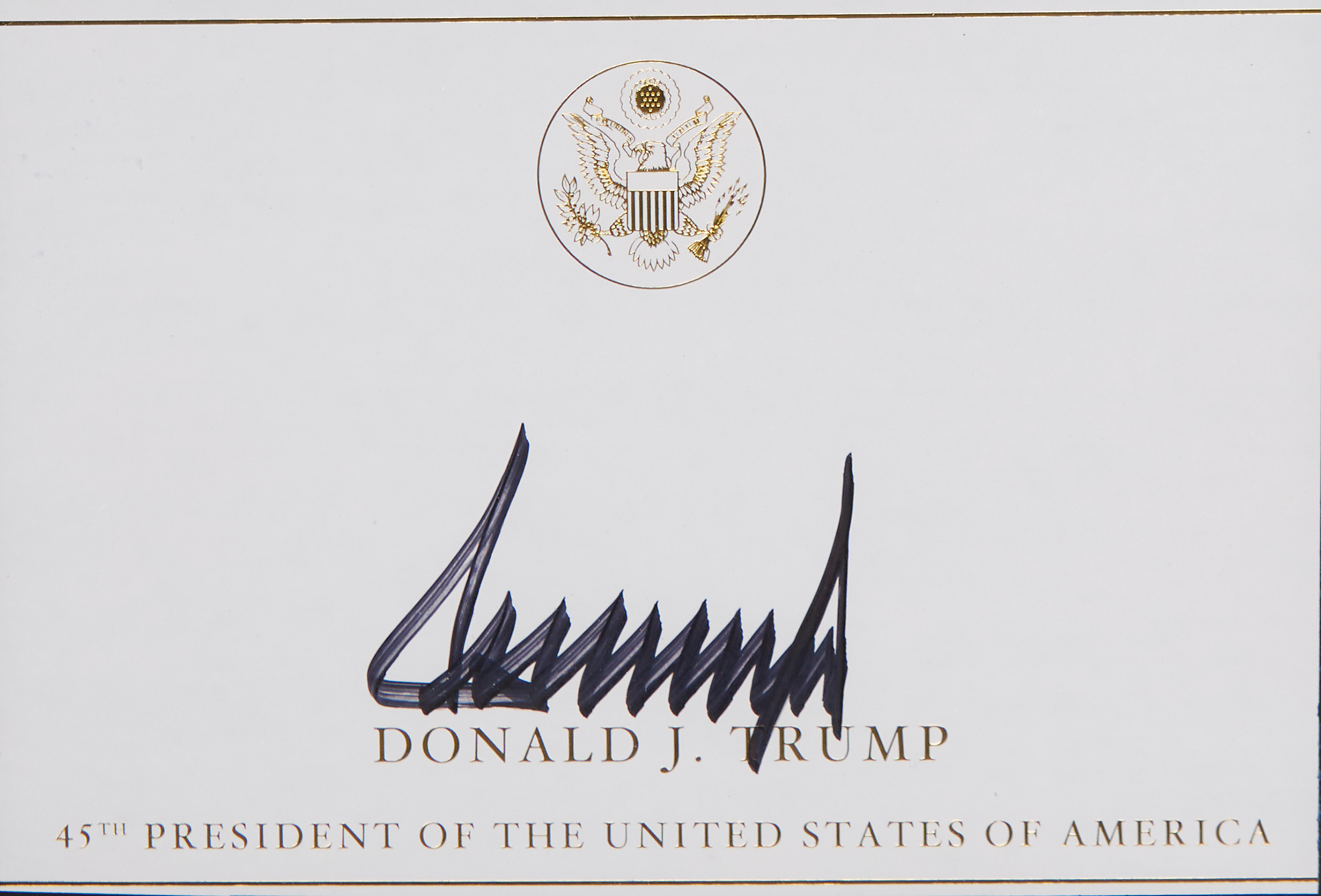 Donald Trump Signature RR Auction