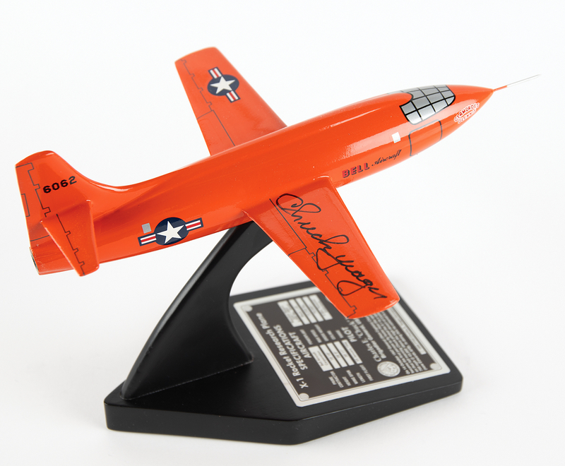 Lot 500 Chuck Yeager Signed ?Glamorous Glennis? Bell X-1 Model