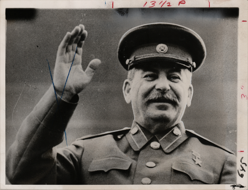 Lot 421 Joseph Stalin Original Wirephoto (1953)
