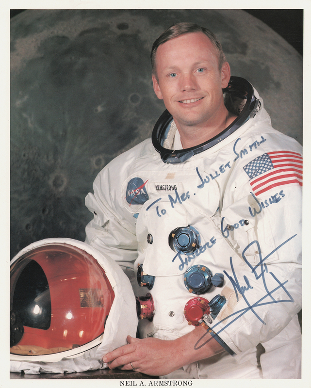 Lot 534 Neil Armstrong Signed Photograph