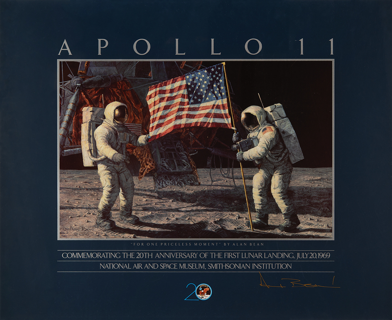 Lot 537 Alan Bean Signed Print - 'For One Priceless Moment'