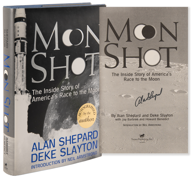 Lot 560 Alan Shepard Signed Book - Moon Shot