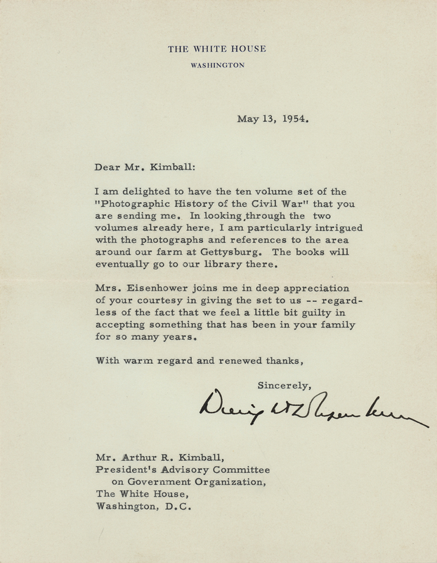 Lot 89 Dwight D. Eisenhower Typed Letter Signed as President: 