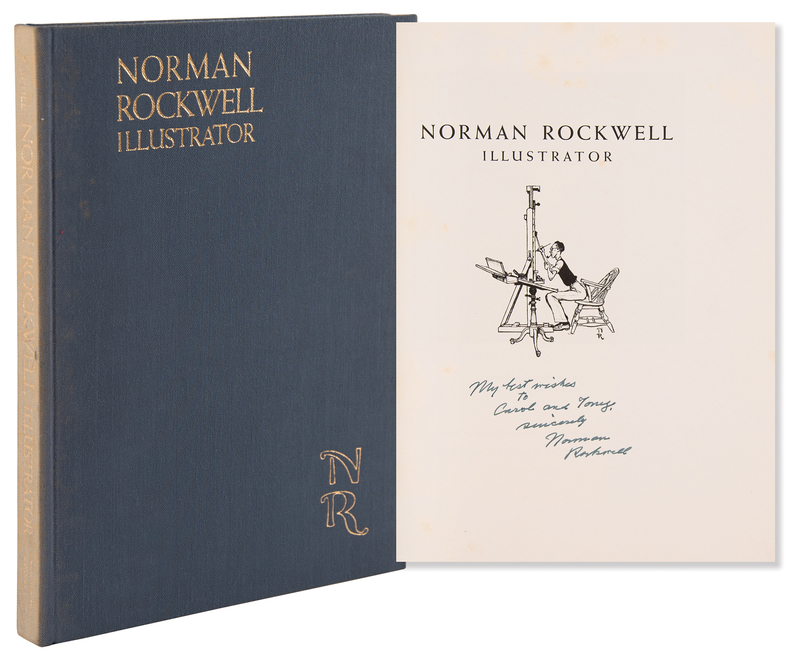 Lot 588 Norman Rockwell Signed Book - Norman Rockwell: Illustrator