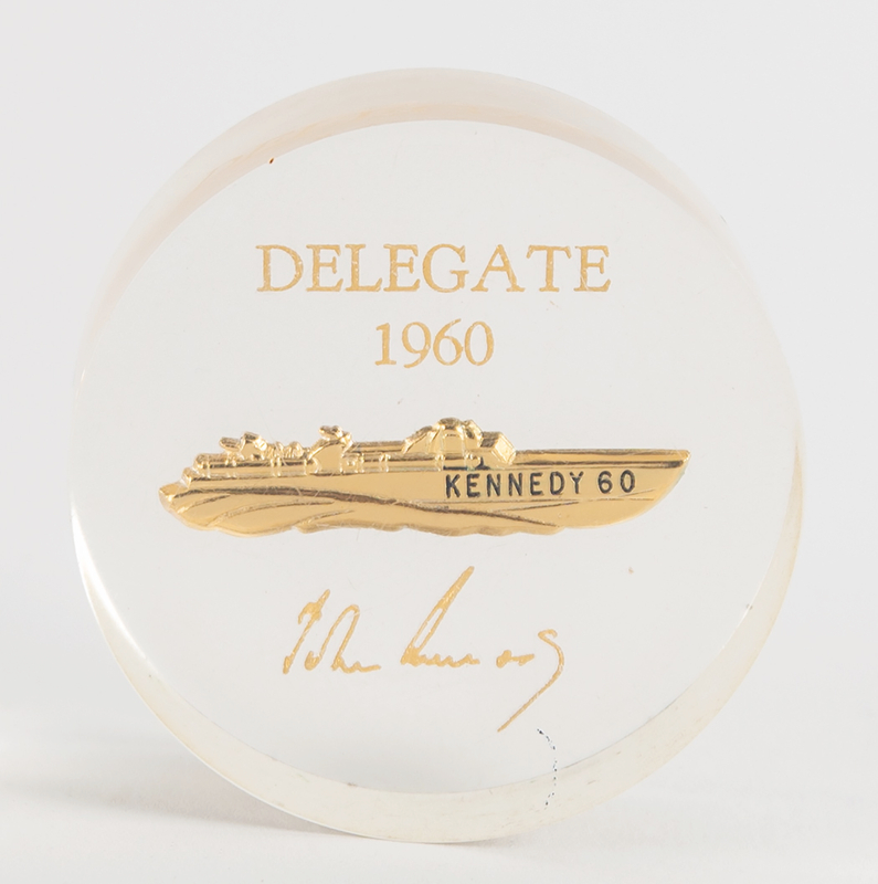 Lot 139 John F. Kennedy 1960 DNC Delegate Paperweight