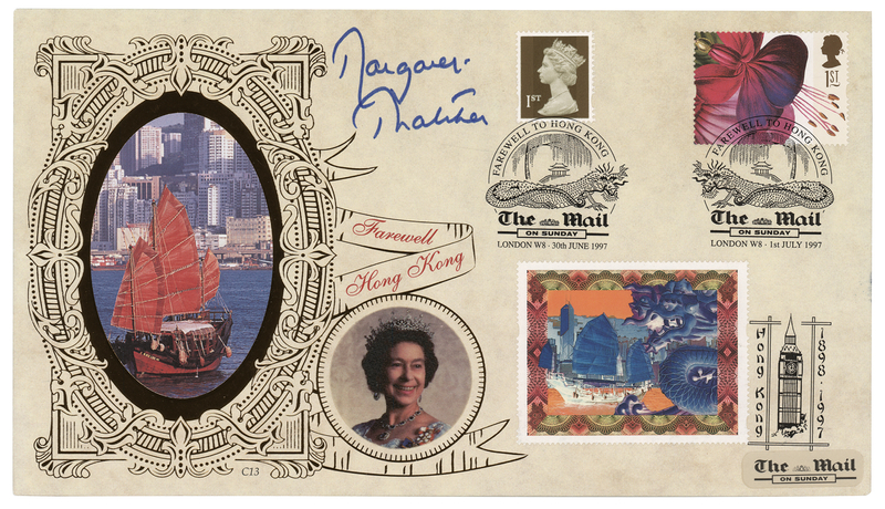 Lot 425 Margaret Thatcher Signed Commemorative Cover