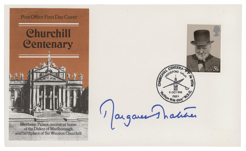 Lot 424 Margaret Thatcher Signed First Day Cover
