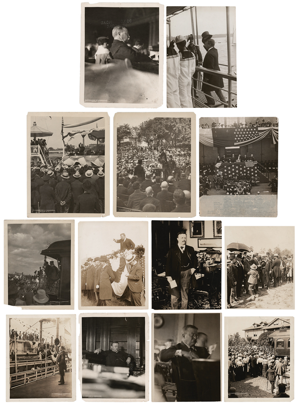 Lot 185 Theodore Roosevelt Archive of (38) Original Vintage Photographs by Underwood & Underwood