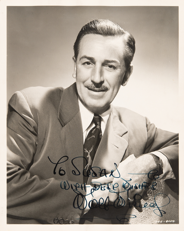 Lot 595 Walt Disney Signed Photograph