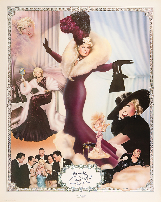 Lot 928 Mae West Signed Print (Ltd. Ed. 645/2000)