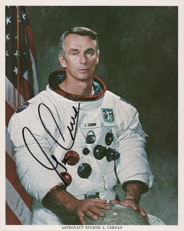 Lot 540 Gene Cernan Signed Photograph