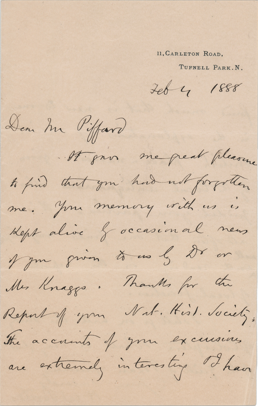 Lot 311 Henry Walter Bates Autograph Letter Signed by the Author of A Naturalist on the River Amazons: 