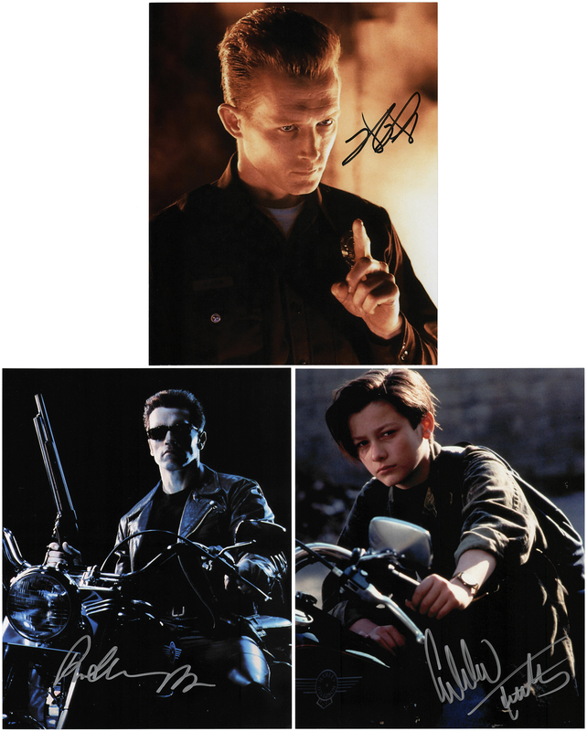 Lot 924 Terminator II (3) Signed Photographs