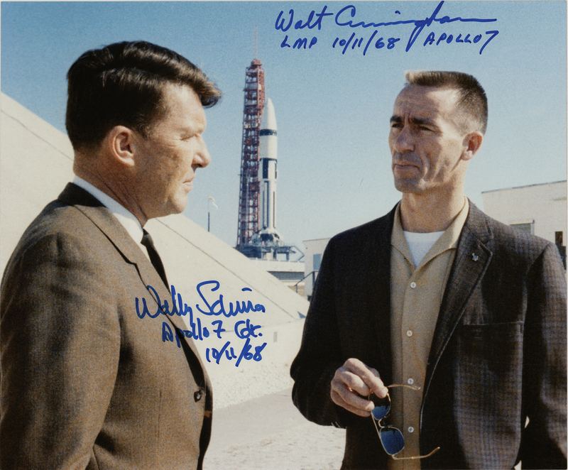 Lot 528 Apollo 7 Signed Photograph - Schirra and Cunningham