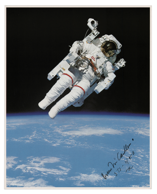 Lot 556 Bruce McCandless Signed Photograph