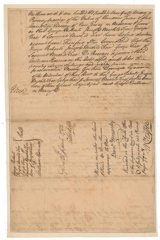 Lot 315 David Brearley Autograph Endorsement Signed