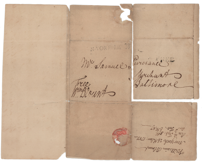 Lot 312 William Blount Signed Free Frank