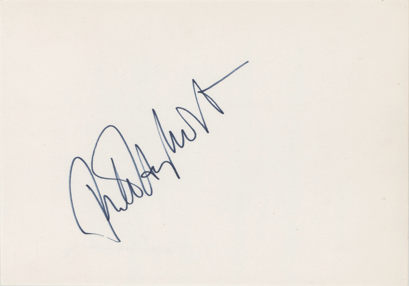 Lot 871 Rita Hayworth Signature
