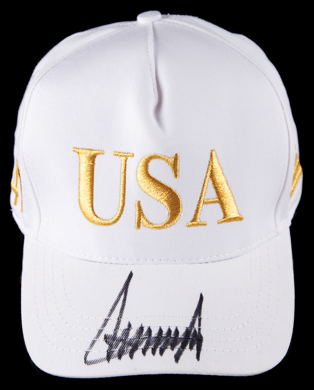 Lot 196 Donald Trump Signed 'USA' Baseball Cap