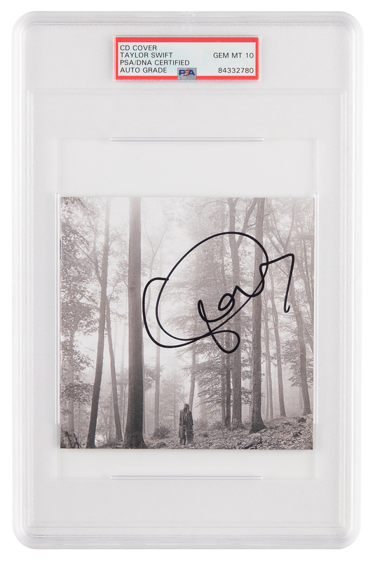 Lot 802 Taylor Swift Signed CD Booklet - Folklore - PSA GEM MINT 10