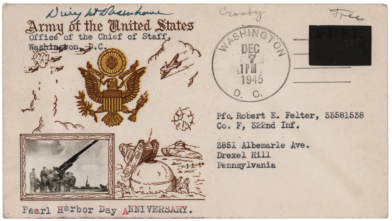 Lot 91 Dwight D. Eisenhower Signed Cover