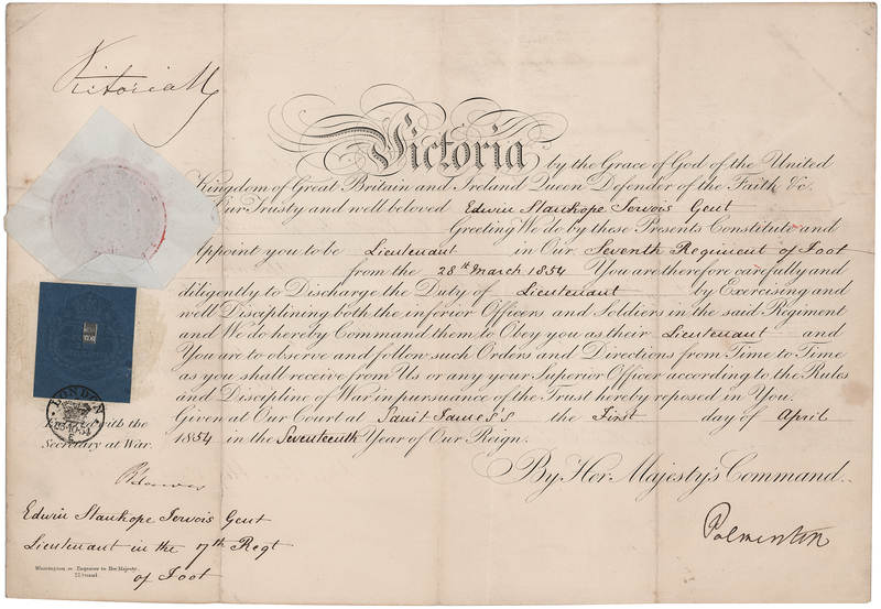 Lot 406 Queen Victoria Document Signed