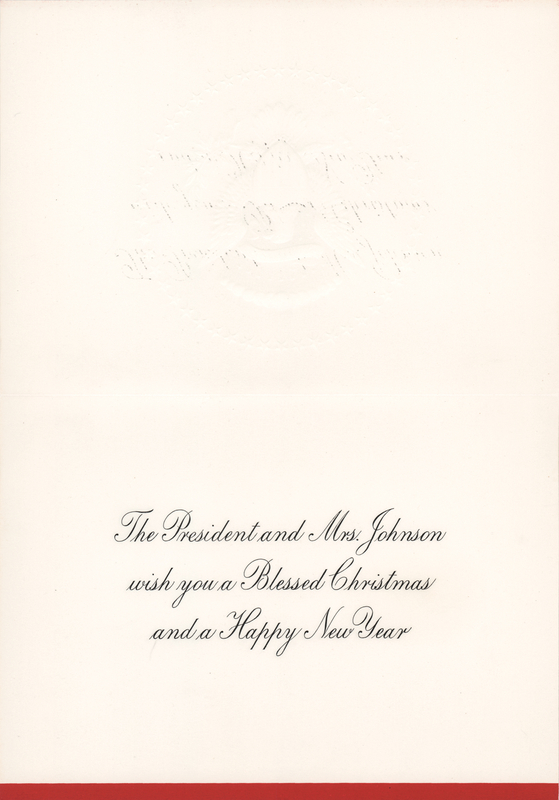 Lot 121 Lyndon B. Johnson 1963 White House Christmas, Issued After JFK's Assassination