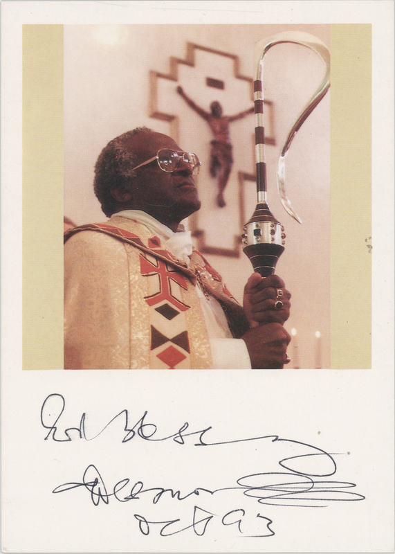 Lot 430 Desmond Tutu Signed Photograph