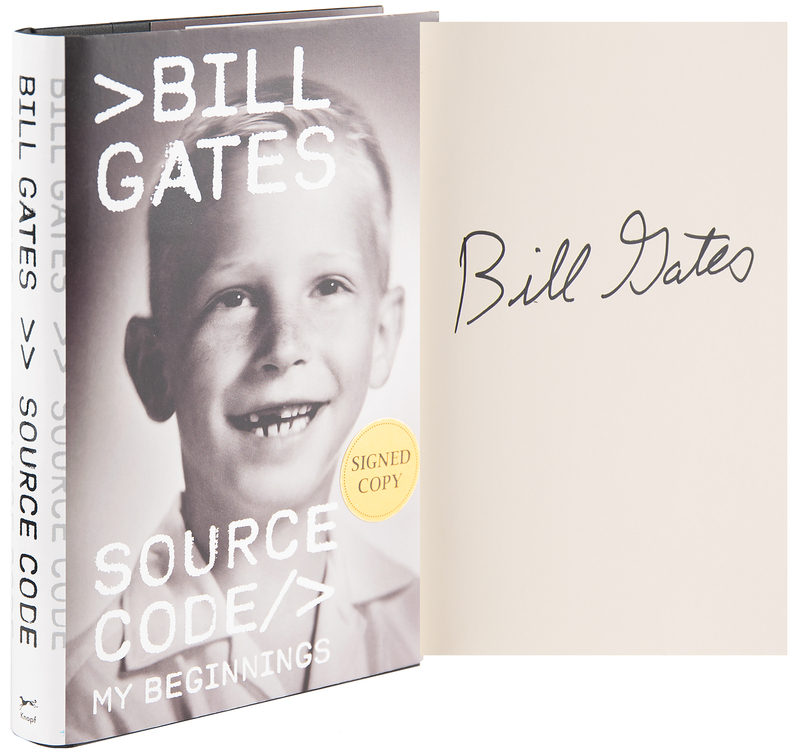Lot 340 Bill Gates Signed Book - Source Code: My Beginnings