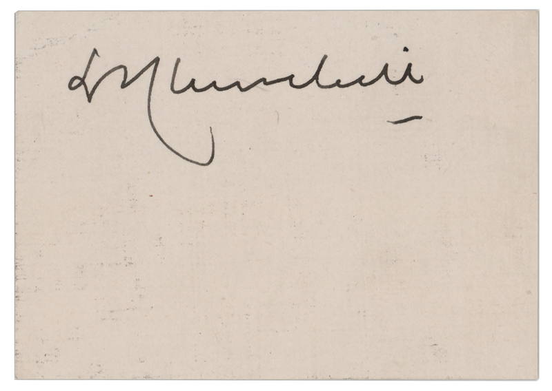 Lot 231 Winston Churchill Signature