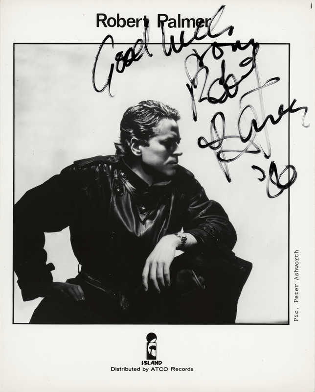 Lot 776 Robert Palmer Signed Photograph