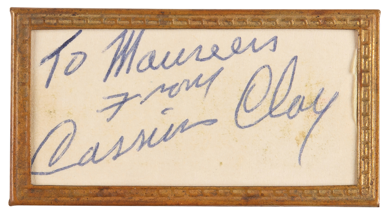 Lot 942 Muhammad Ali Signature