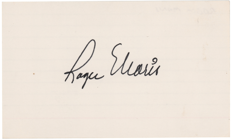 Lot 958 Roger Maris Signature