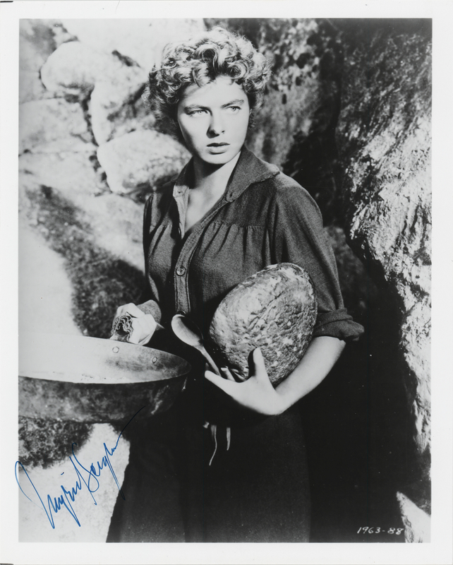 Lot 845 Ingrid Bergman Signed Photograph