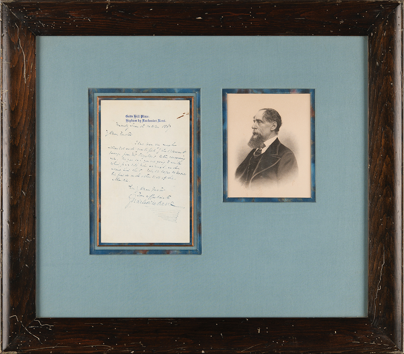 Lot 611 Charles Dickens Autograph Letter Signed to His Biographer