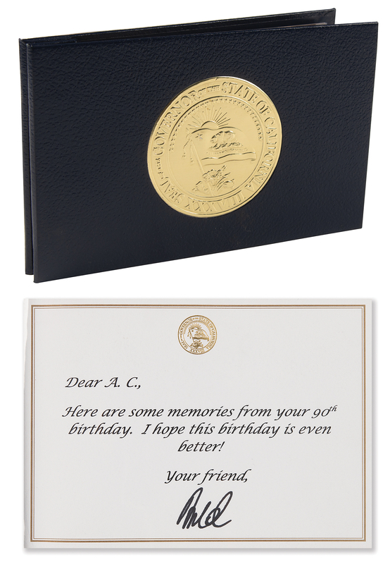 Lot 911 Arnold Schwarzenegger Signed Photograph Album - Presented to Film Producer A. C. Lyles