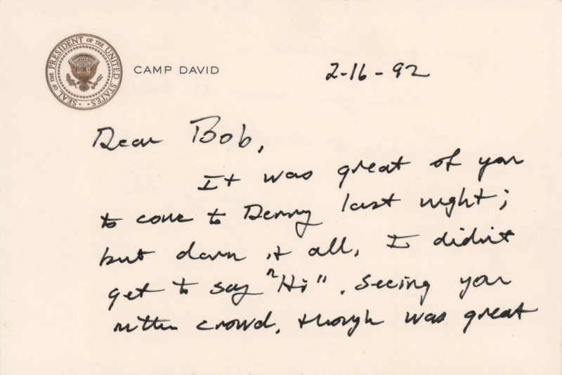 Lot 68 George Bush Autograph Letter Signed as President