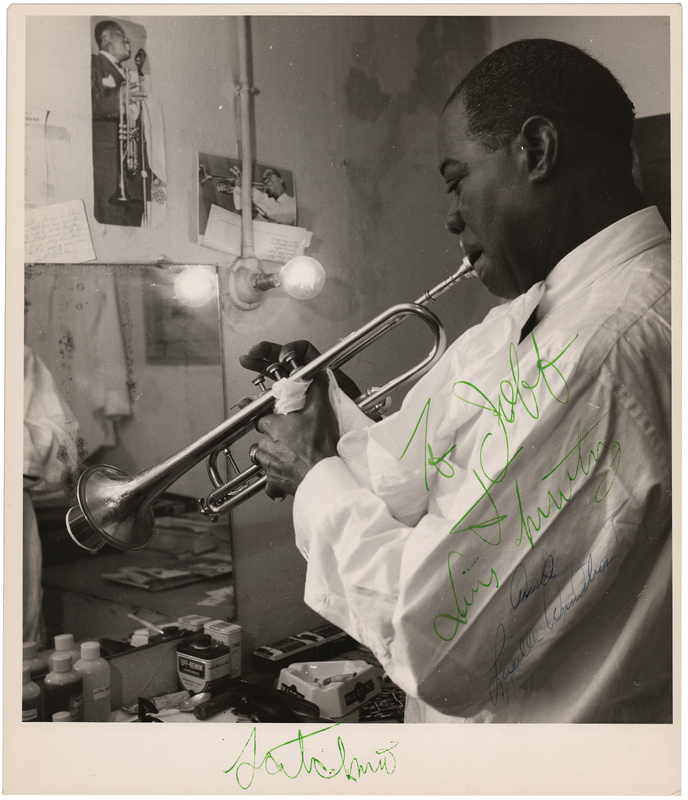 Lot 713 Louis Armstrong Signed Photograph