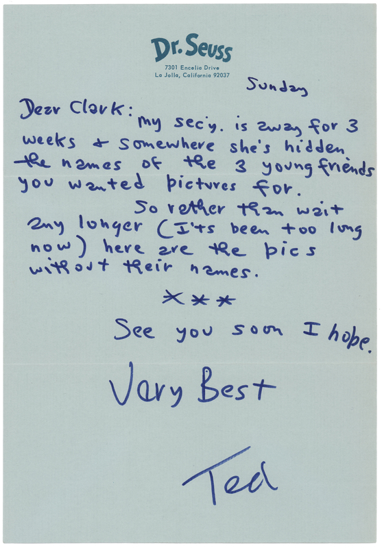 Lot 652 Dr. Seuss Autograph Letter Signed