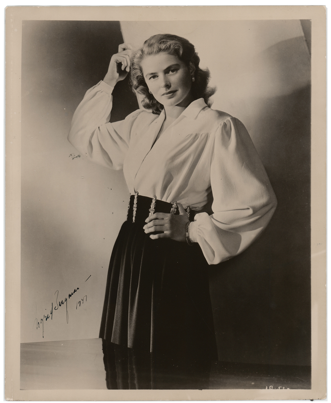 Lot 843 Ingrid Bergman Signed Photograph
