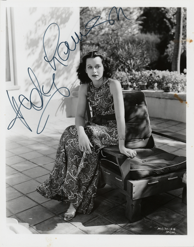 Lot 884 Hedy Lamarr Signed Photograph