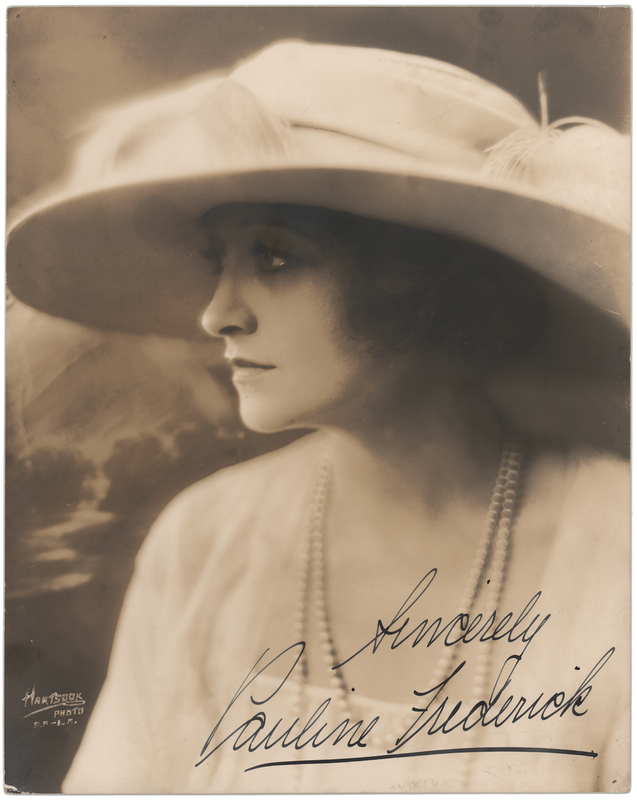 Lot 867 Pauline Frederick Signed Photograph