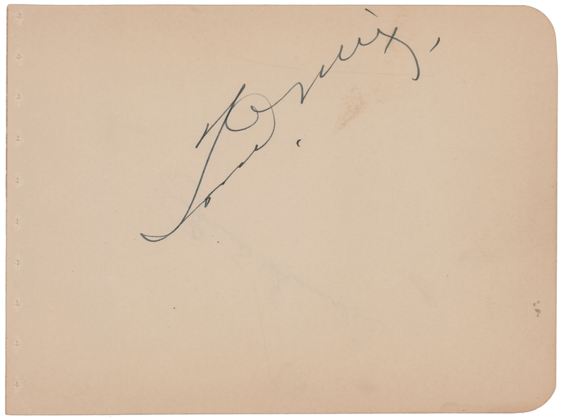 Lot 901 Tom Mix Signature