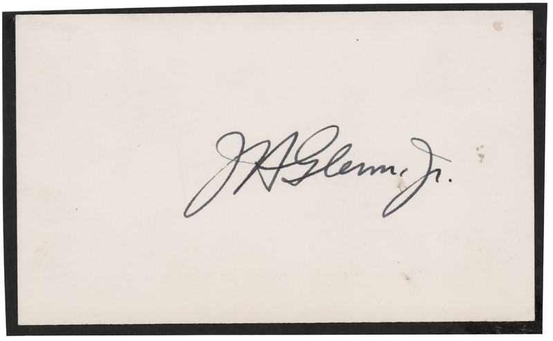 Lot 547 John Glenn Signature