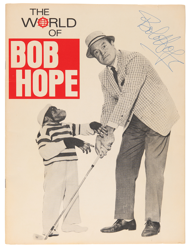Lot 877 Bob Hope Signed Booklet